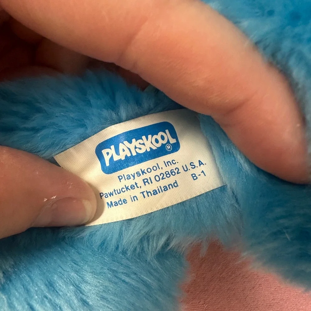 Vintage 1983 Playskool Sesame Street Cookie Monster Plush Toy 12 Inch 15006